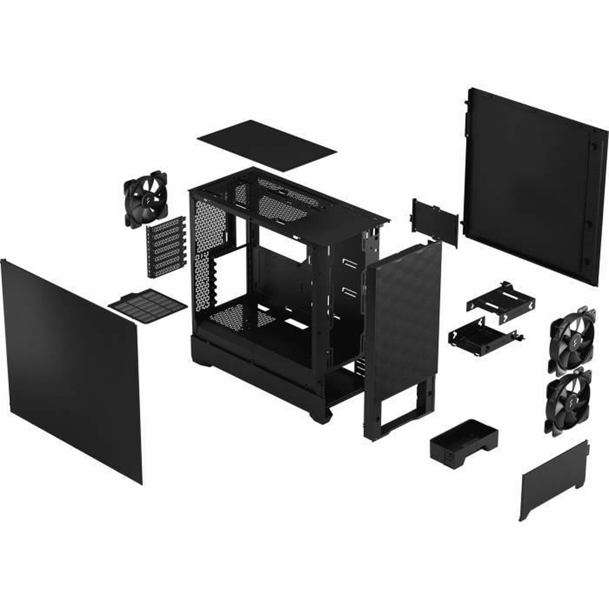 ATX Semi-tårn kasse Fractal Pop Air Sort